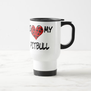 Mug De Voyage J'aime mon Pitbull