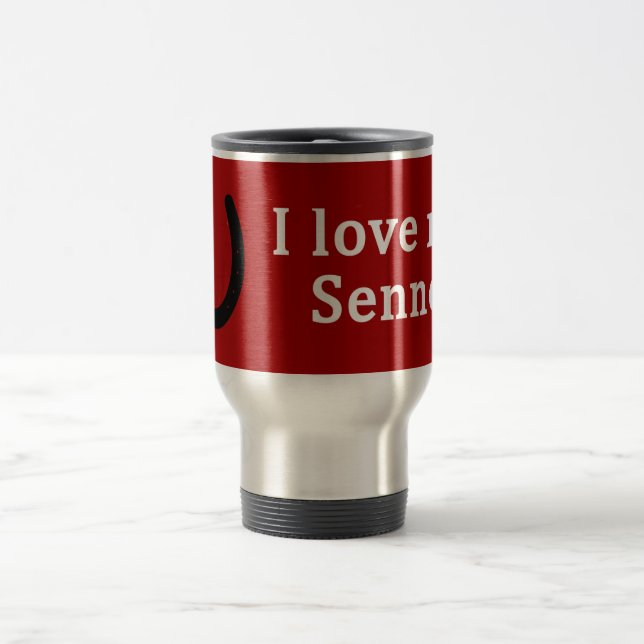 Mug De Voyage J'Aime Mon Senner Horse (Centre)