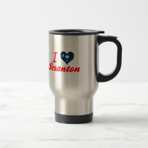 Mug De Voyage J'aime Scranton, la Caroline du Sud