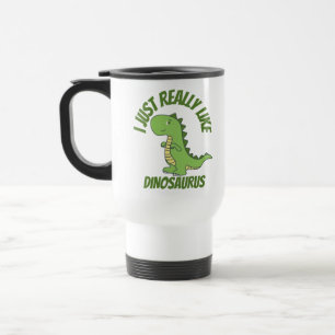 Mug De Voyage J'aime vraiment les dinosaures