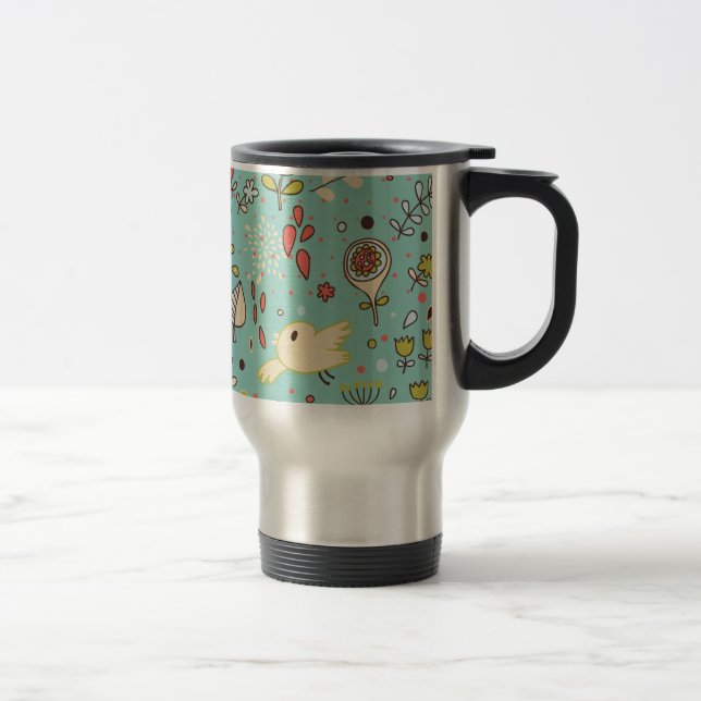 Mug De Voyage Jardin à fleurs lunaires (Droit)