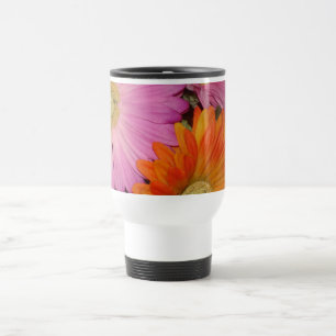 Mug De Voyage Jardin de marguerite de Gerbera