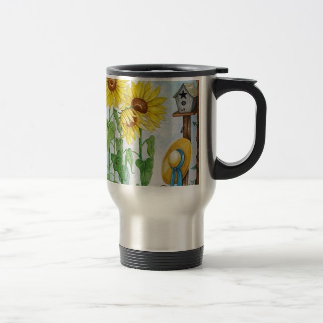 Mug De Voyage Jardin de Sunflower (Droit)