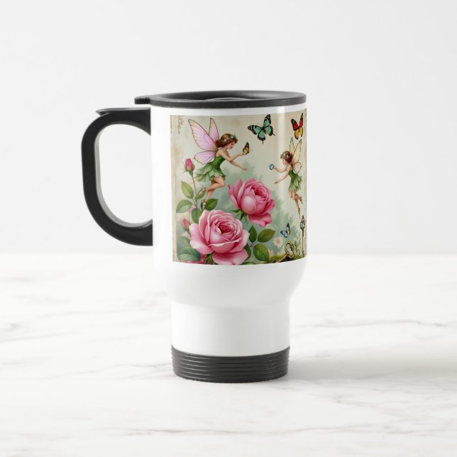 Mug De Voyage Jardin Enchanté des Fées Florales (Gauche)