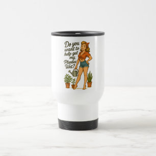 Mug De Voyage Jardinier Pin-Up Impertinent Design de Plaisanteri