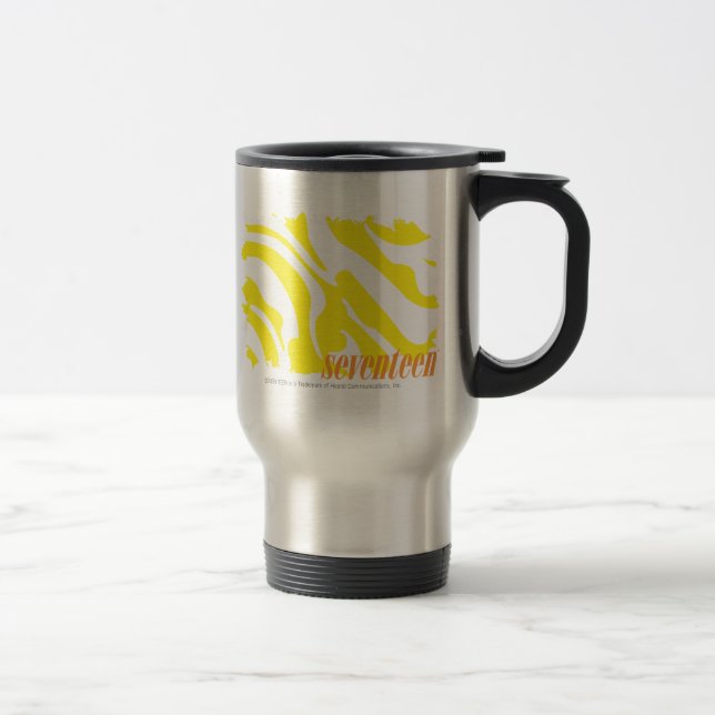 Mug De Voyage Jaune 2 de zèbre (Droit)