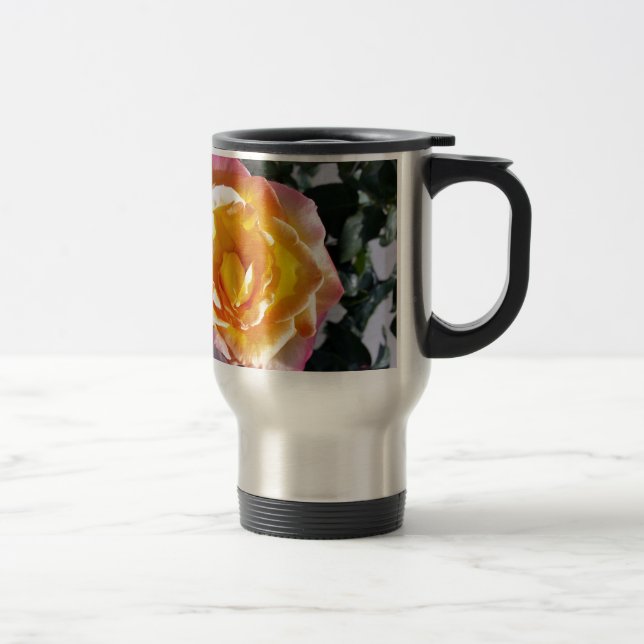 Mug De Voyage jaune et rose (Droit)