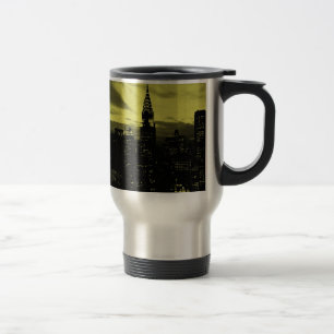 Mug De Voyage Jaune pointu Noir New York City