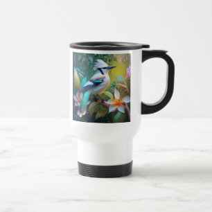 Mug De Voyage Jay à ailes Turquoises en berceau