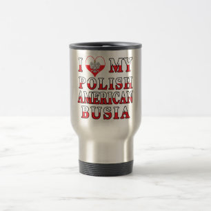 Mug De Voyage J'Coeur Ma Busia Polonaise Américaine