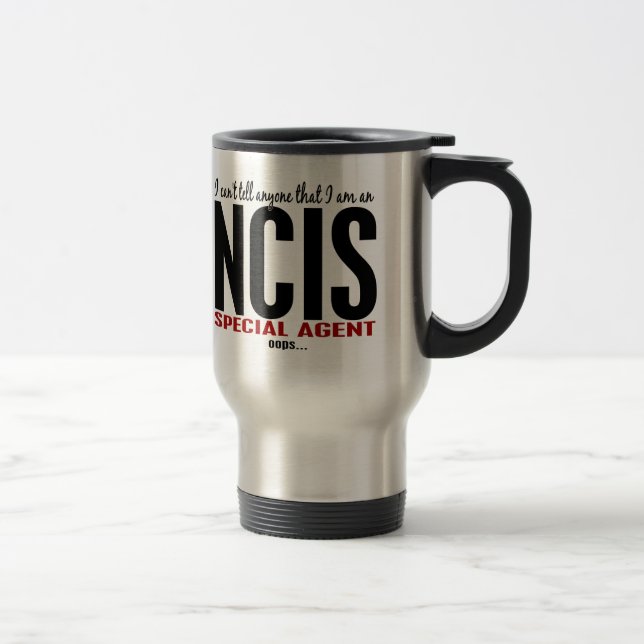 Mug De Voyage Je biseaute dis à n'importe qui l'agent de NCIS (Droit)