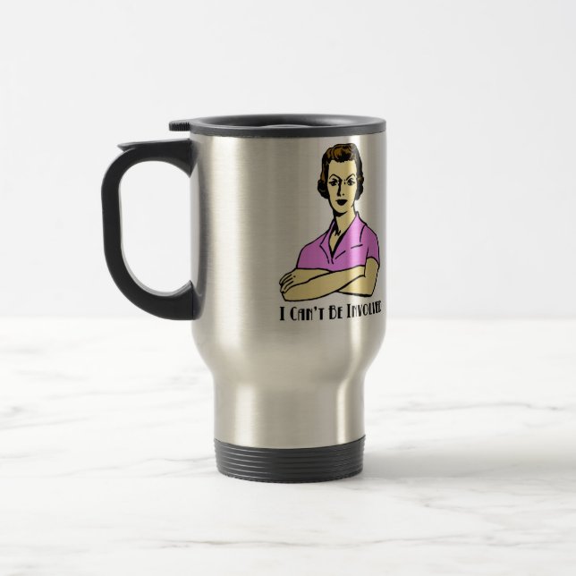 Mug De Voyage Je biseaute sois impliqué (Gauche)