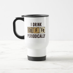 Mug De Voyage Je Bois Du Café Périodiquement