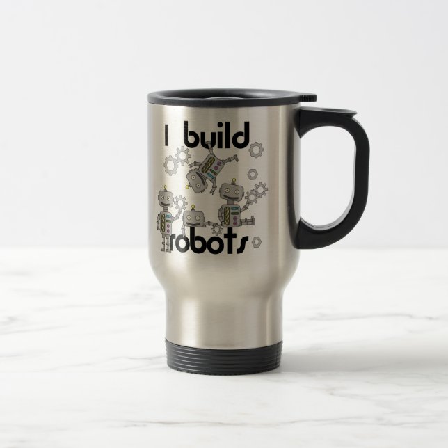 Mug De Voyage Je construis des robots (Droit)