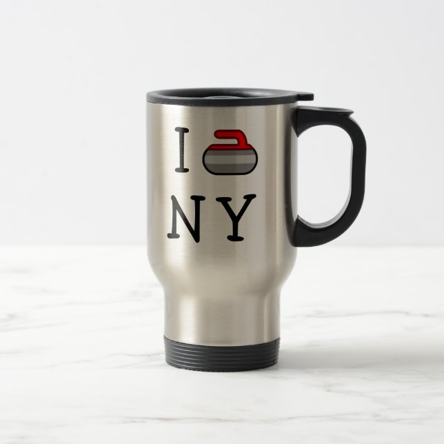 Mug De Voyage Je courbe le ~ Ardsley de NY (Droit)
