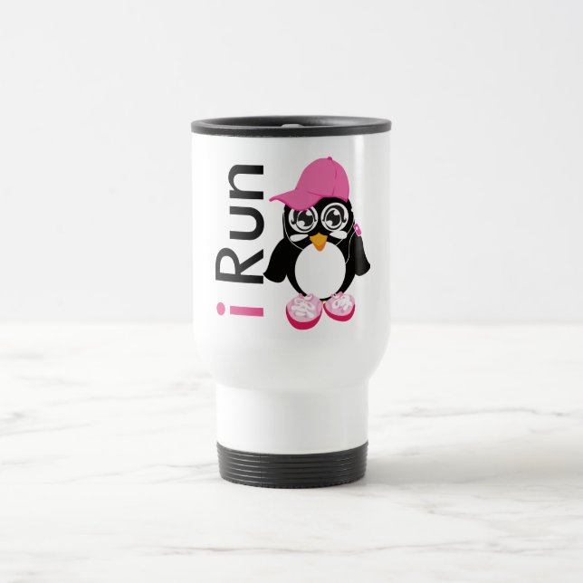 Mug De Voyage je cours le pingouin (Centre)