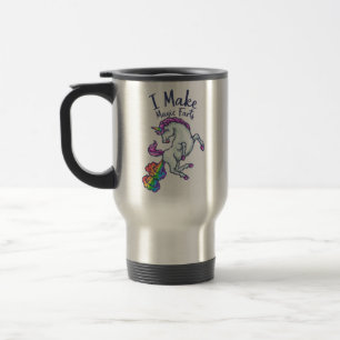 Mug De Voyage Je Fabrique Des Pieds Magiques Rainbow Unicorn