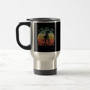 Mug De Voyage Je fais toutes mes cascades, drôle de jambe de ju