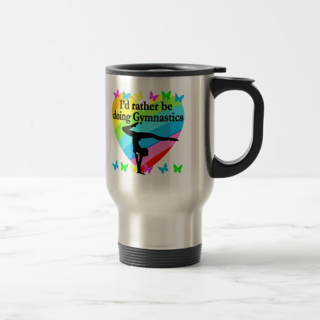 MUG DE VOYAGE JE FERAIS PLUTÔT DU GYMNASTIQUE (Droit)