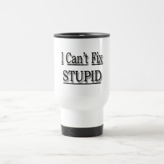 Mug De Voyage Je ne peux pas fixer le noir stupide