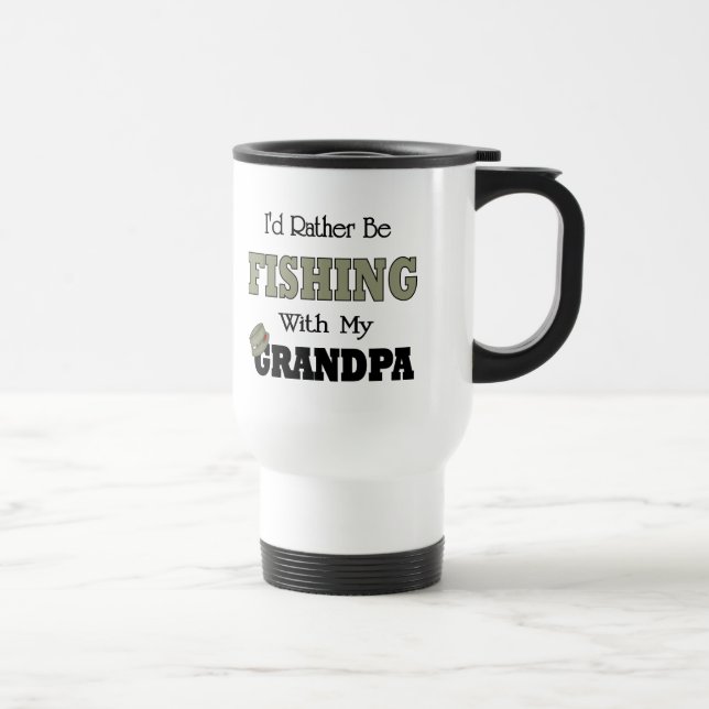 Mug De Voyage Je préfère pêcher avec grand-père (Droite)