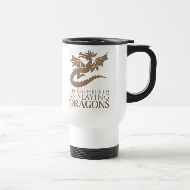 Mug De Voyage Je serais Rathereth en train d'envoyer des dragons (Droite)