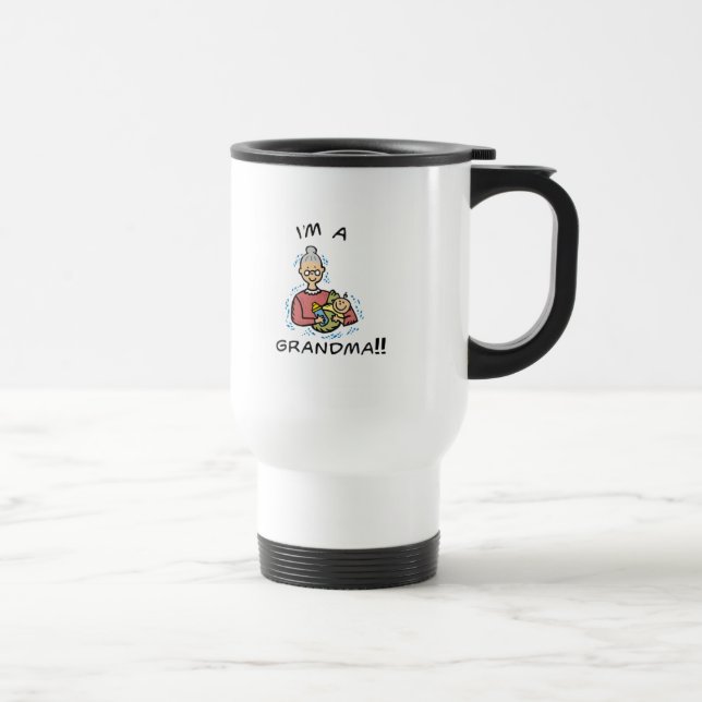 Mug De Voyage Je suis grand-mère et bébé (Droite)