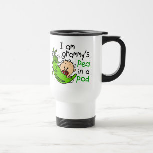 Mug De Voyage Je suis le pois de Grammy dans une cosse
