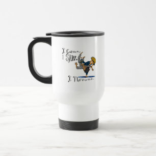 Mug De Voyage Je Suis Venu, J'Ai Vu, J'Ai Jeté.