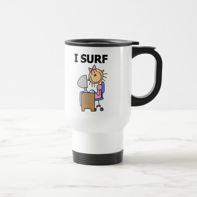 Mug De Voyage Je surfe sur le Web (Droite)