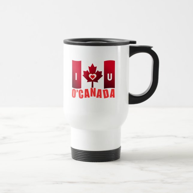 Mug De Voyage Je t'aime O'Canada (Droite)