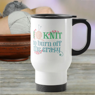 Mug De Voyage Je tricote .. Citation de tricotage pour les trico