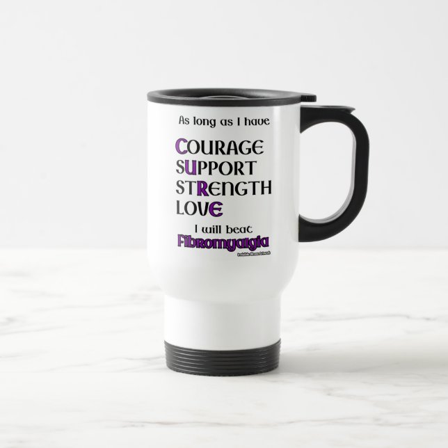 Mug De Voyage Je Vais Battre...Fibro (Droite)