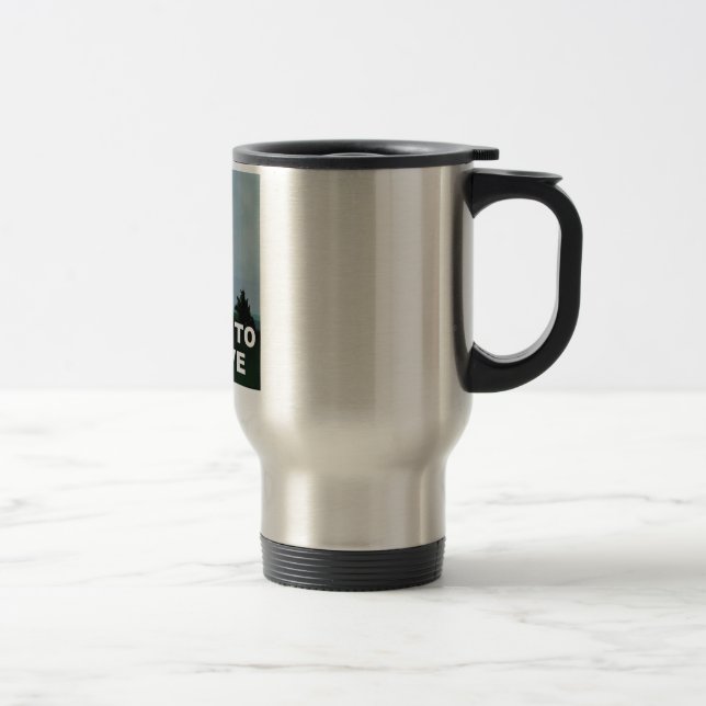 Mug De Voyage Je veux croire des aliens (Droit)