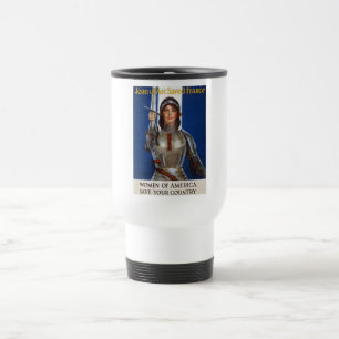 Mug De Voyage Jeanne d'Arc Héroïne Française, Chevalière La Puce