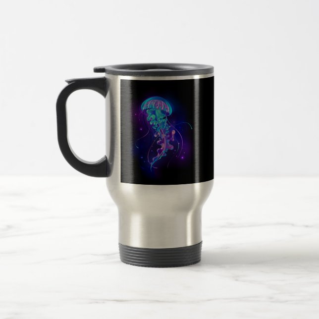 Mug De Voyage Jellyfish éclatante couleur (Gauche)