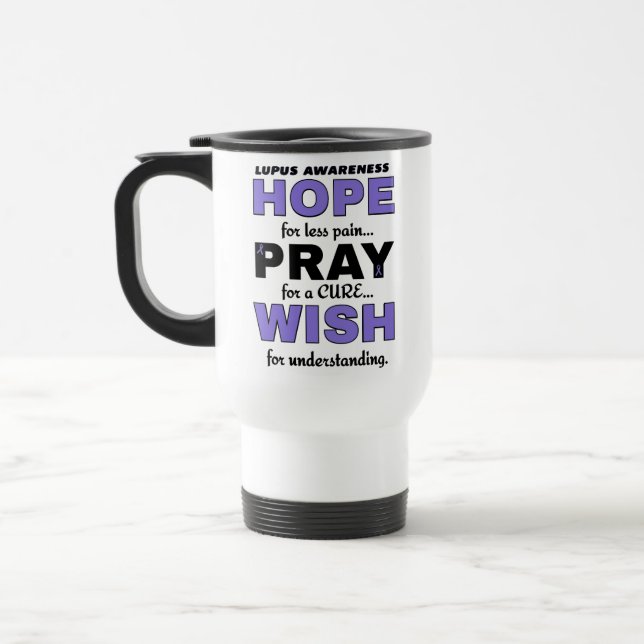 Mug De Voyage J'Espère Que Je Prie...Lupus (Gauche)
