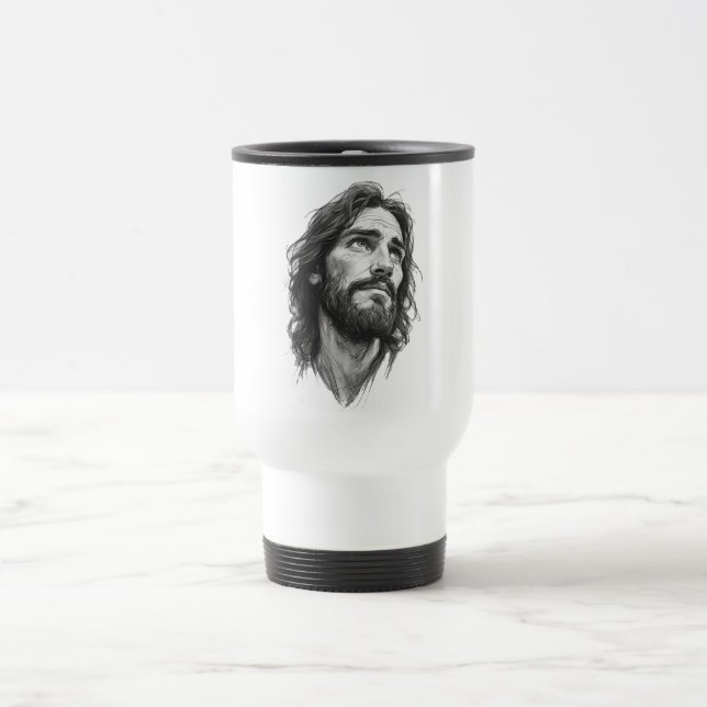 Mug de voyage Jésus-Christ chrétien (Centre)