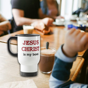 Mug De Voyage Jésus Est Mon Patron La Foi Chrétienne La Bible Ve