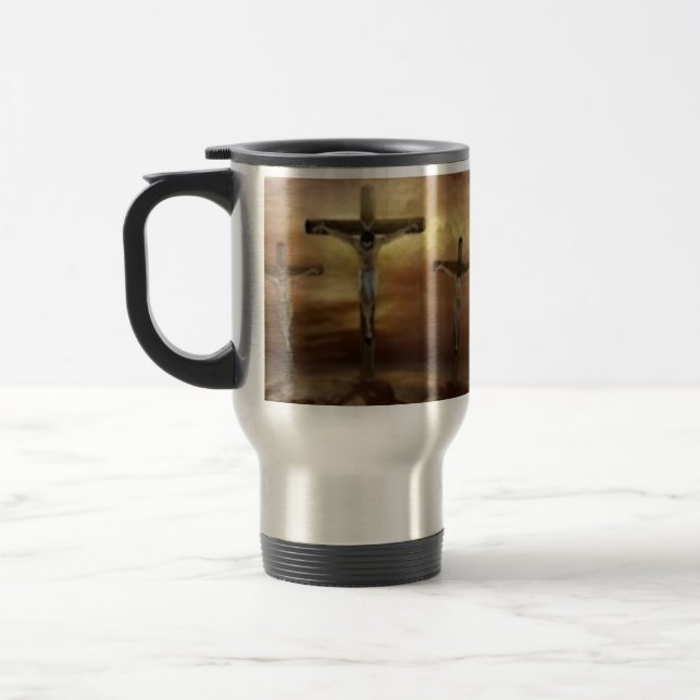 MUG DE VOYAGE JÉSUS SUR LA CROIX (Gauche)