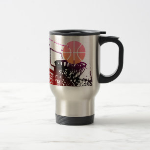Mug De Voyage Jeu de car de filet de basket-ball de boule de