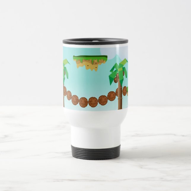 Mug De Voyage Jeu de plate-forme rétro ou classique (Centre)