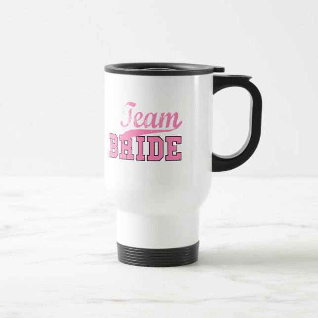 Mug De Voyage Jeune mariée 1 d'équipe (Droite)