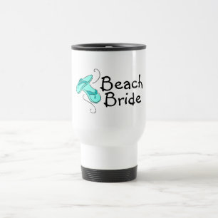 Mug De Voyage Jeune mariée de plage (bascule électronique)