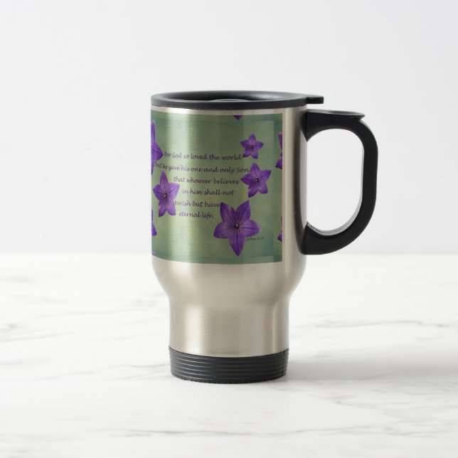 Mug De Voyage John 3:16 (Droit)