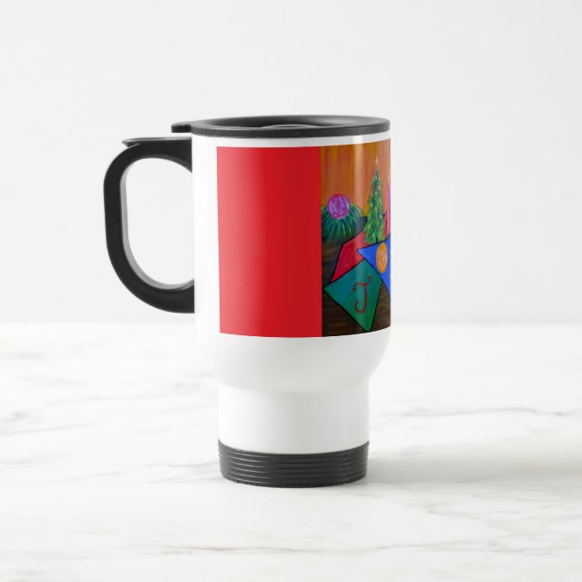 Mug de voyage Joie de Noël (Gauche)