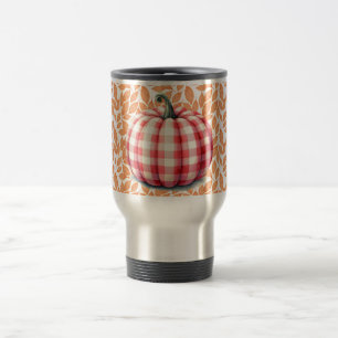 Mug De Voyage Joli bonjour chute plaid citrouille