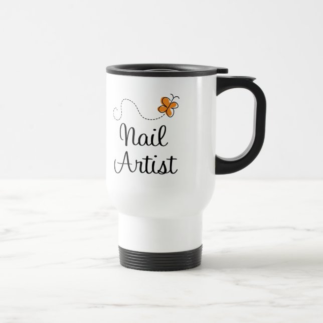 Mug De Voyage Joli cadeau d'artiste de clou (Droite)