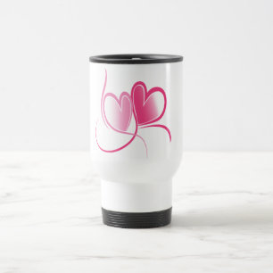 Mug De Voyage Joli Coeur rose