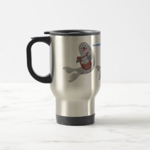 Mug De Voyage Joli dessin animé sur le phoque du Groenland